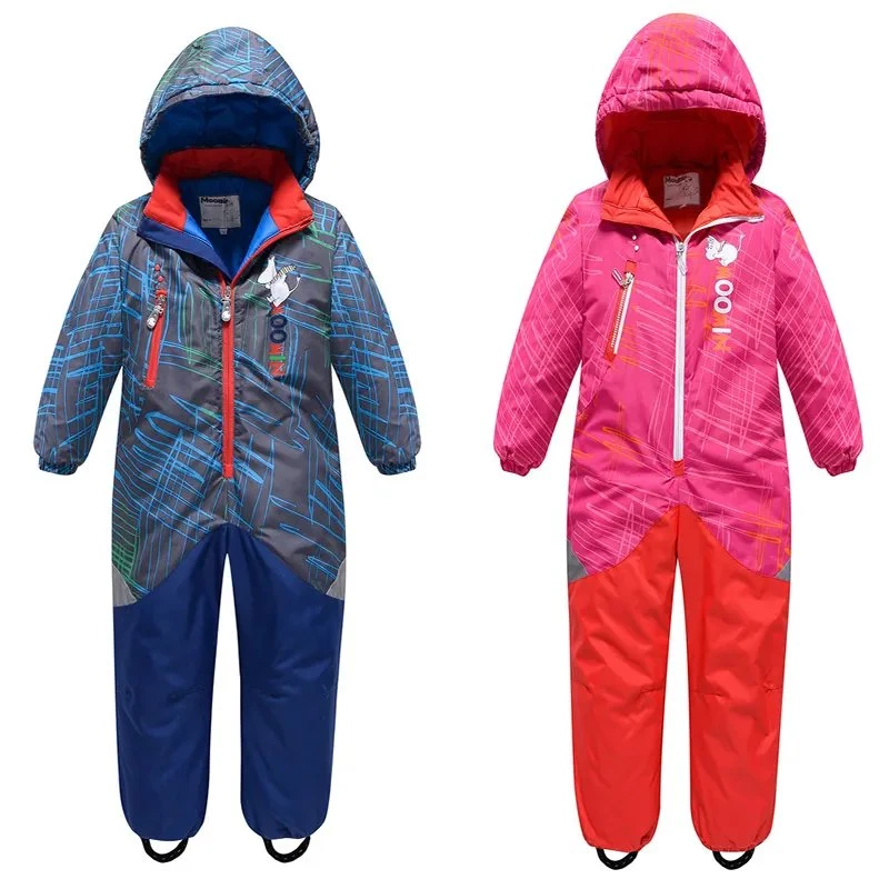 Kids One Piece Ski Suit Warm Ski Set