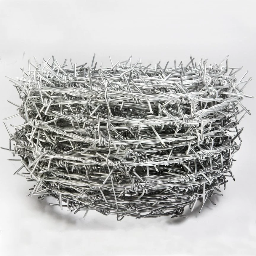 Hot-Dipped Galvanized Barbed Wire Price Per Roll Factory Direct Sale Barbed Wire Single Twisted Barbed Wire for Sale