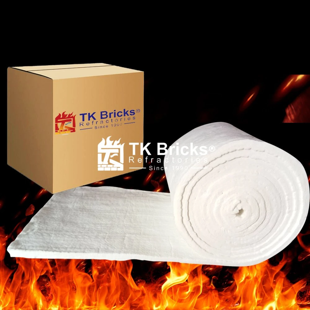 Line Heaters Insulation Material Ceramic Fiber Blanket Light Weight Refractory Blanket