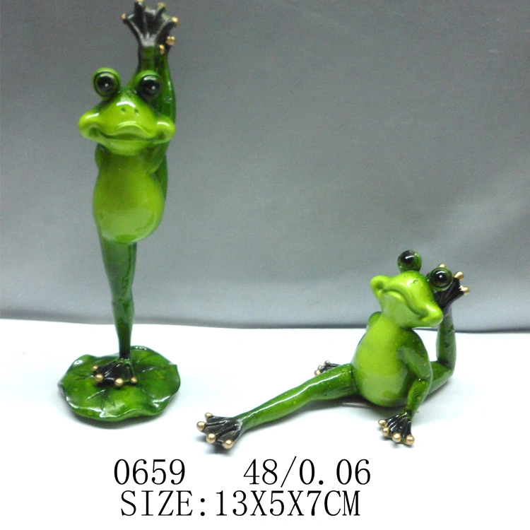 Wholesale/Supplier Home Decor Creative Gift Animal Figurine Resin Yoga Frog Statue