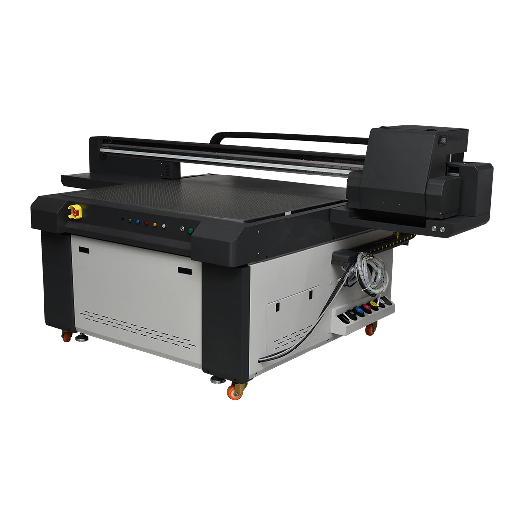 Impresora de gran formato de tamaño 1,3m con impresora digital de inyección de tinta con Ricoh G5 G5I i3200 Head impresora de superficie plana de UV acrílica para Caja de embalaje de madera y vidrio