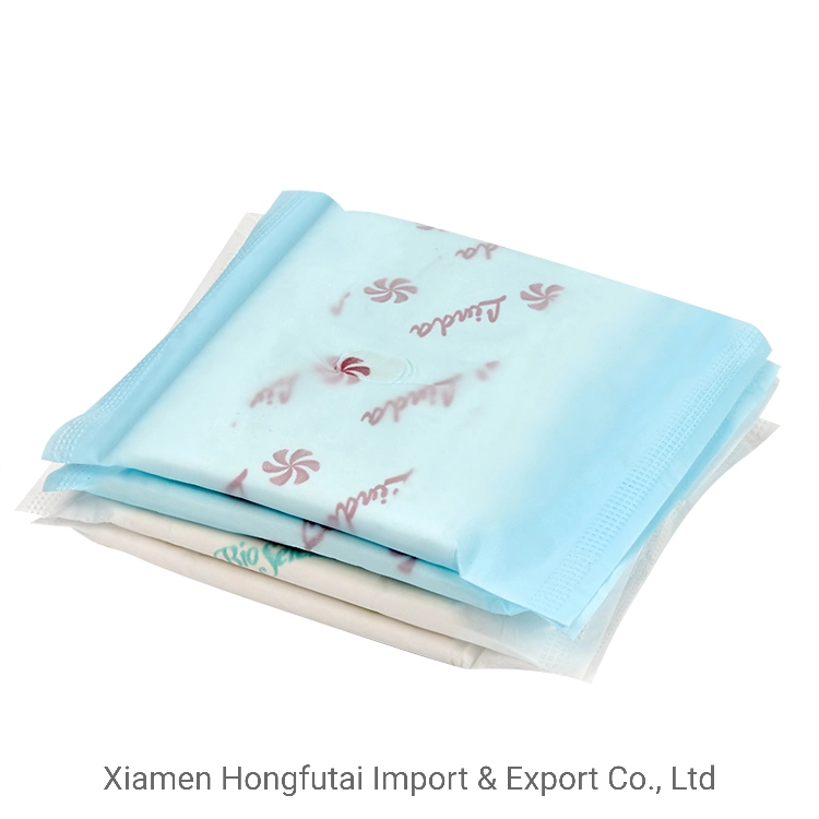 Customized Cotton Comfortable Full Sizes Non Woven Breathable All Time Shymoon Anion Disposable Fragrance Woman Sanitary Napkin Pads with Wings