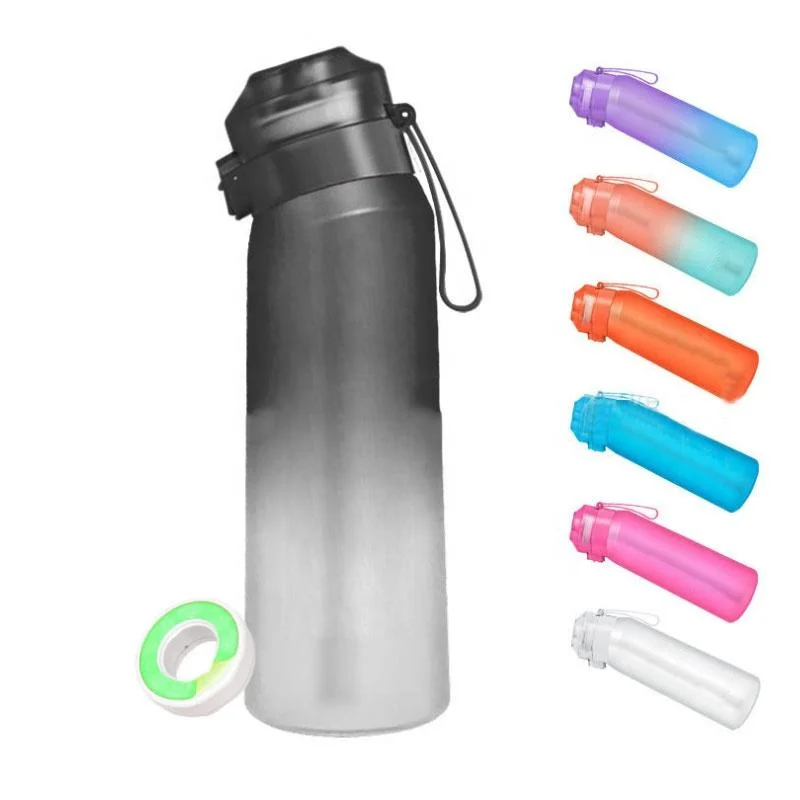 Custom Color Logo Drinking 650ml Air Scent Fruit Flavour up Tritan Water Bottle with Flavor Pod