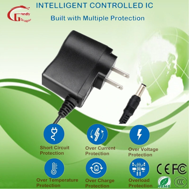 Carregador de bateria portátil de viagem de montagem na parede transformador de corrente CA CC Fonte de alimentação de comutação 5V 1A 1,5A 2A 2.5A 3A 3,5A 4A 4.5A 5A 6A CE APROVAÇÃO ROHS DA FCC