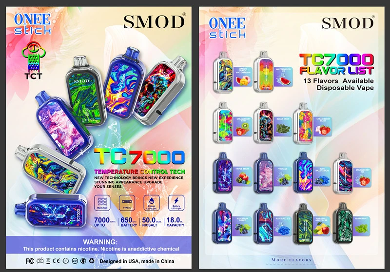 Kangvape Smod Brand Tc7000 Puffs 18ml E Liquid 650mAh Battery E Cig