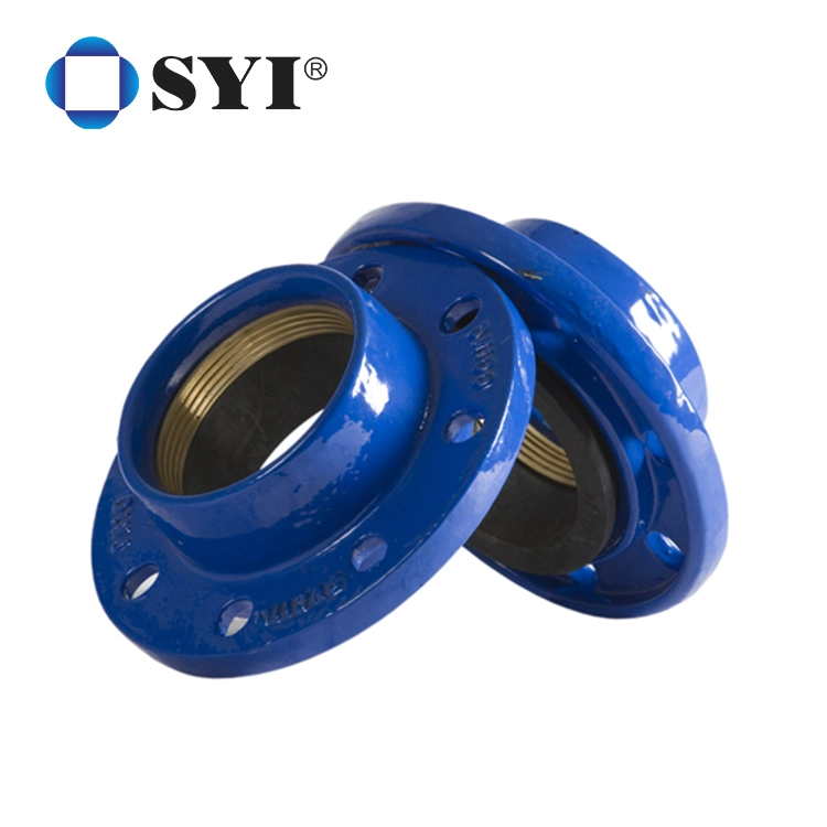 El hierro dúctil Syi Di accesorios de tubería de la junta de caucho EPDM fabricante del adaptador de brida rápido