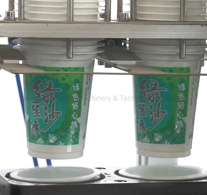 Automatic Jelly Gelato Calippo Ice Cream Jam Sauce Milk Cup Filling and Sealing Machine