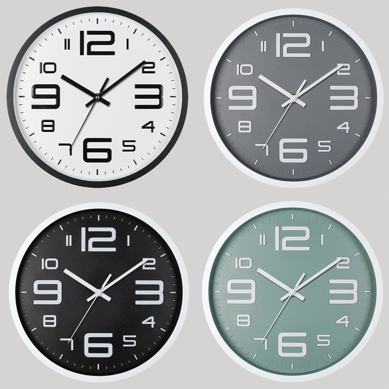 12 Inch 30cm Silent Wall Clock Creative Fashion Home Living Room Wall Clock