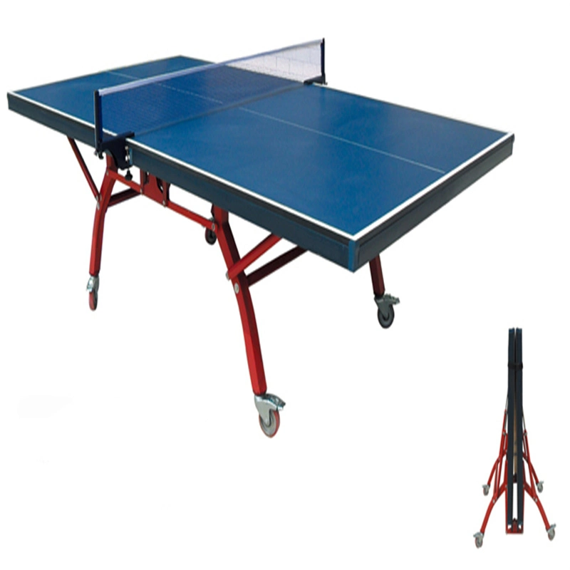 Indoor Sports Equipment Single Folding MDF Table Tennis Table