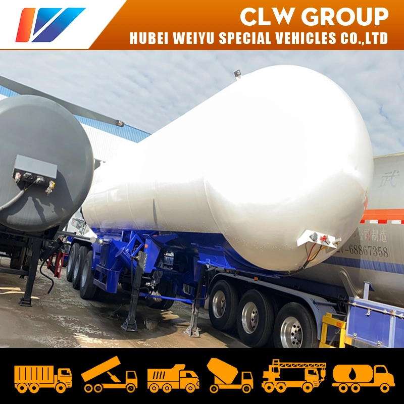 Hot Sale China Pressure Vessel 60m3 60cbm 60000litres Liquid Propane Gas Transport Tanker 3-Axles Trailer 30mt 30tons LPG Delivery Tank Trailers