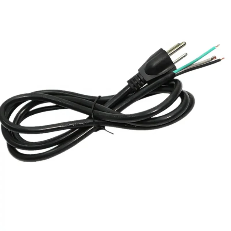 American/US 3 Pin 18AWG/16AWG/14AWG Cable de Alimentación de las ventas directas de fábrica, admite la personalización