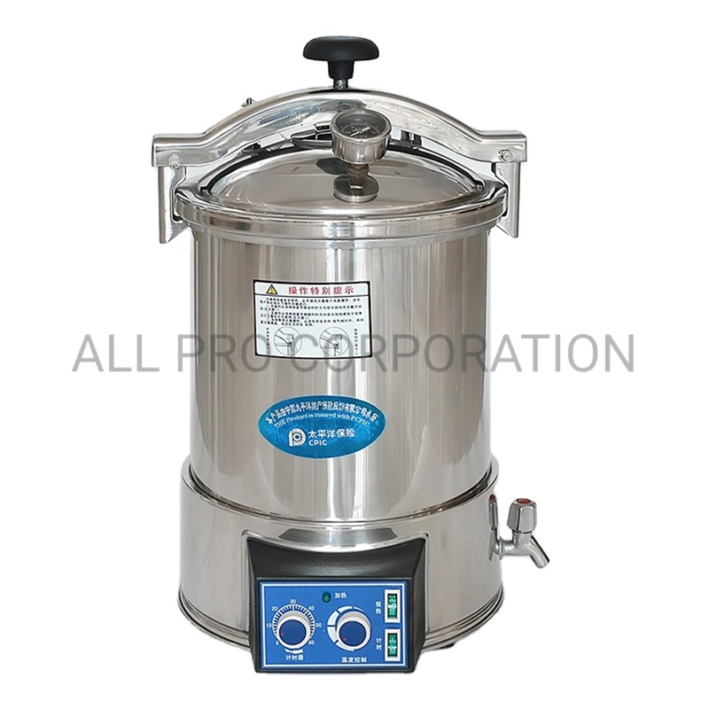 18L 24L Quick-Open Door Electric Heated Portable Pressure Steam Autoclave Sterilizer