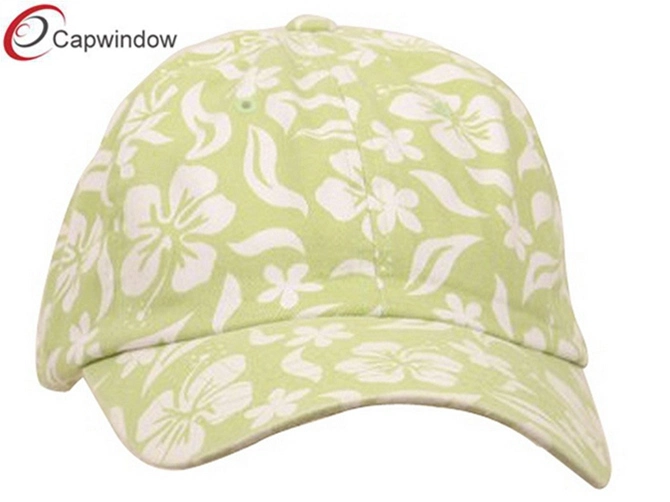 Gorra promocional de algodón de lima con nuevo patrón floral hawaiano