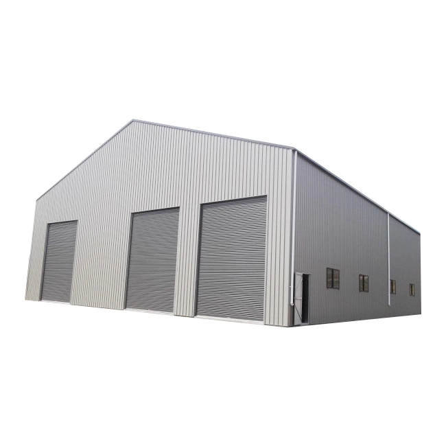 White Steel Sheet Roof Wall Prefabricated Warehouse Buildings