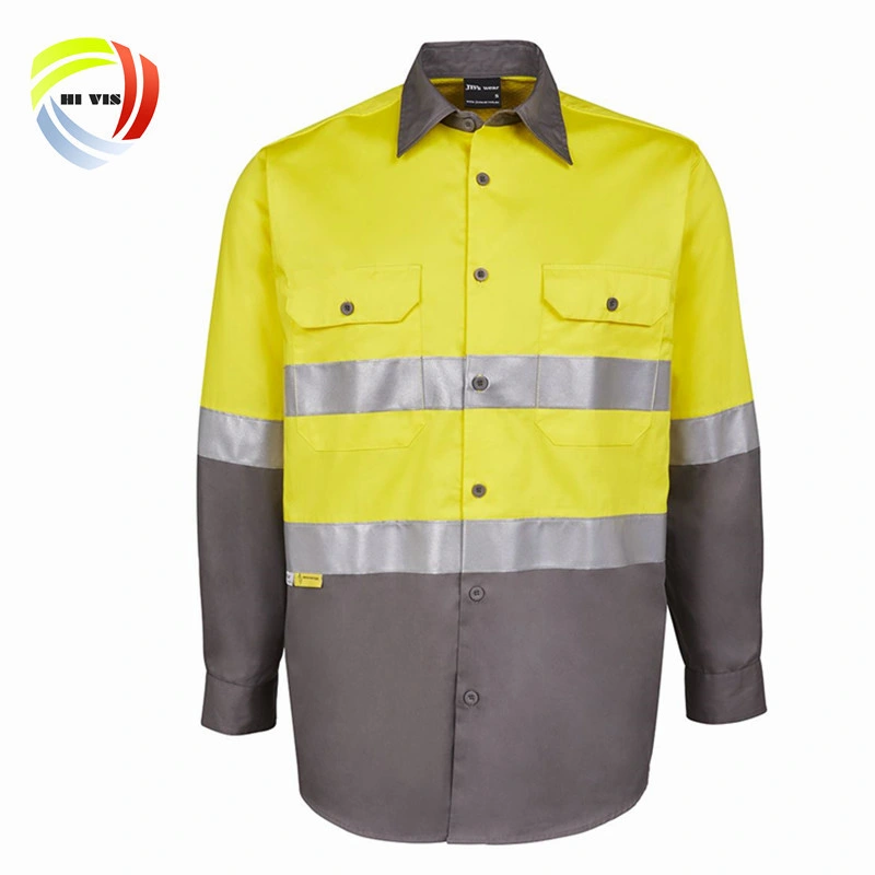 Factory Labor Workclothes Protective Clothing Long Sleeve Cotton Mechanic Mining Reflective Safety Uniforms Workwear
