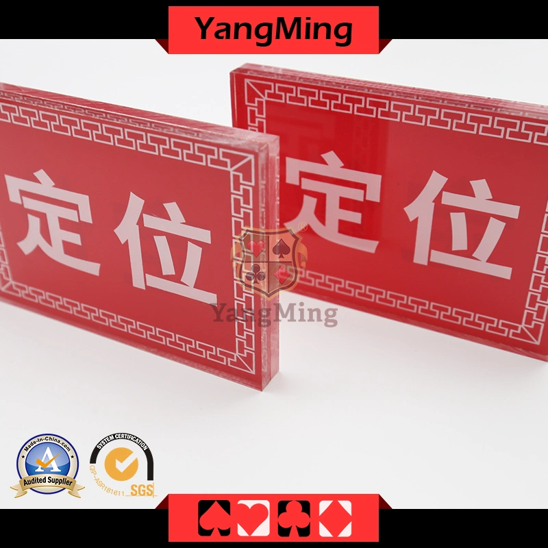 High - Grade Acrylic Bet Limit Sign - 1 (YM-LE01)