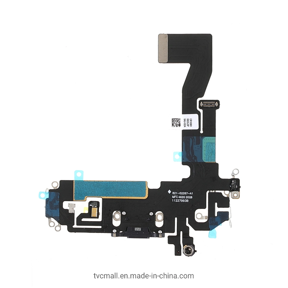 1: 1 Scale High-Quality Charging Port Flex Cable Part (without Logo) for iPhone 12 PRO 6.1 Inch (High Copy) - Black