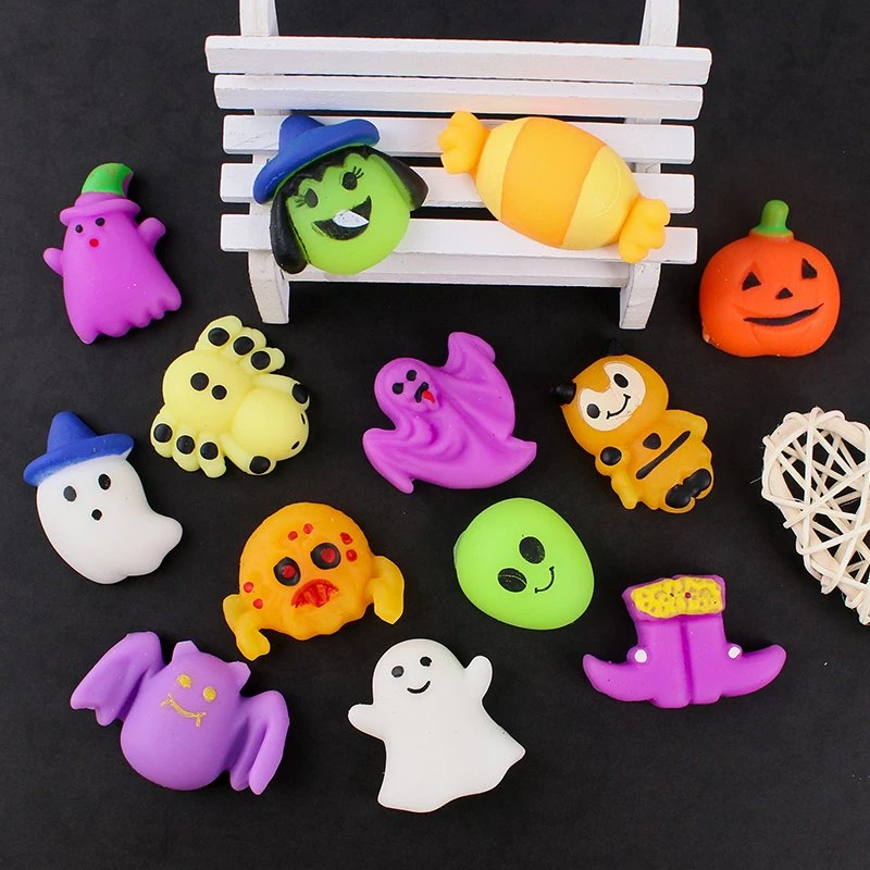 New Arrivals Halloween Promotional Gift Pumpkin Ghost Stress Relief Toy