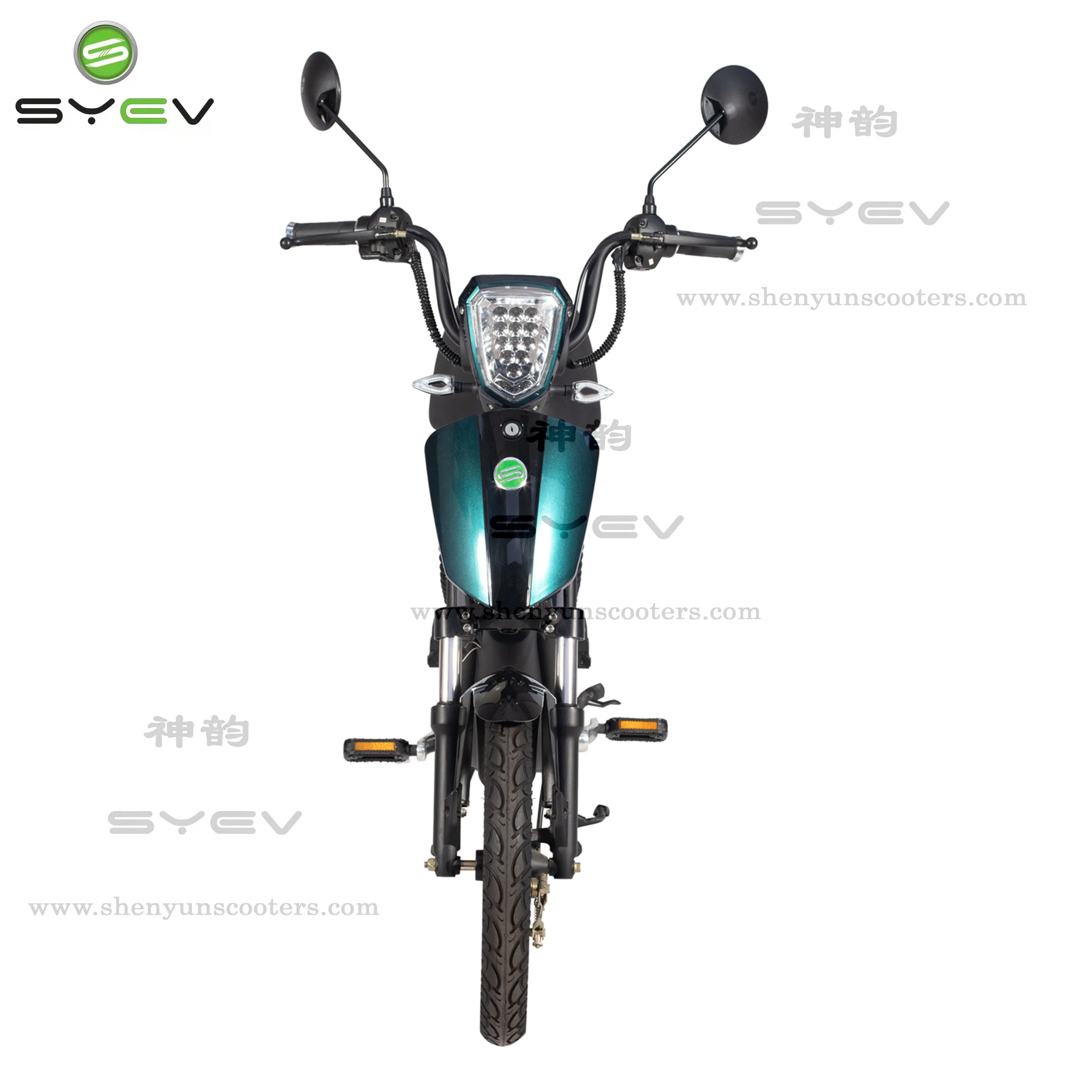 Syev China CKD Moped Long-Lasting Battery Life Electric Scooter 350W/500W Brushless Motor Electric Mopeds with Pedals for Adults Bike Motorcycle