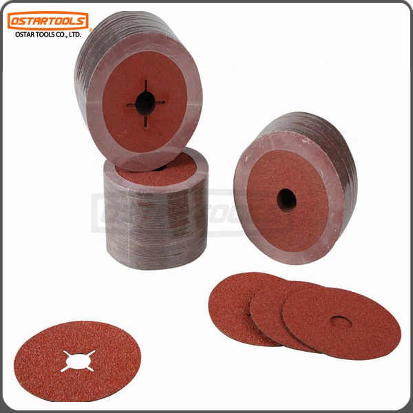 Oxyde d'aluminium abrasifs Disque fibre trappe de ponçage en métal pour le polissage