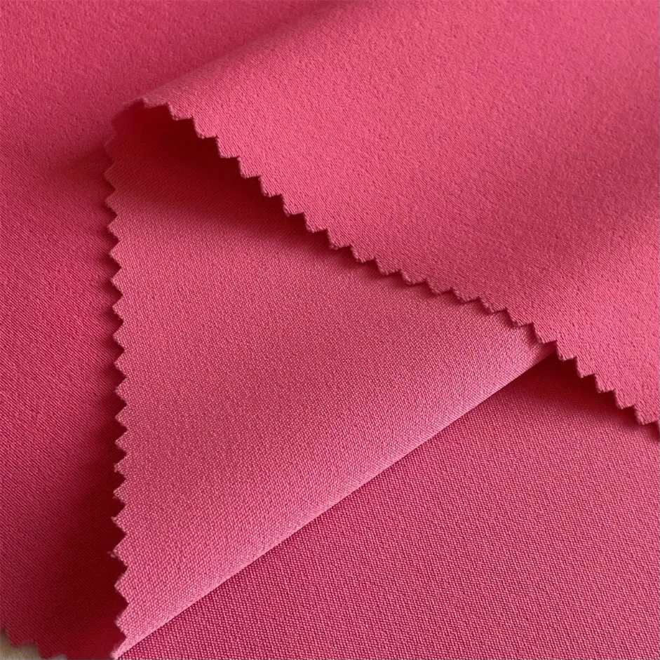 Polyester Two-Sided Stretch Fabtic for Fashion Clothes Material and Sport Wear