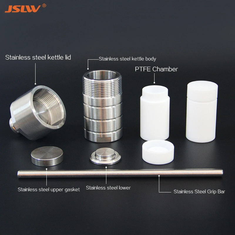 25ml-250ml 304 Stainless Steel High Pressure Vessel-Kettle Hydrothermal Autoclave Reactor with PTFE Chamber Synthesis