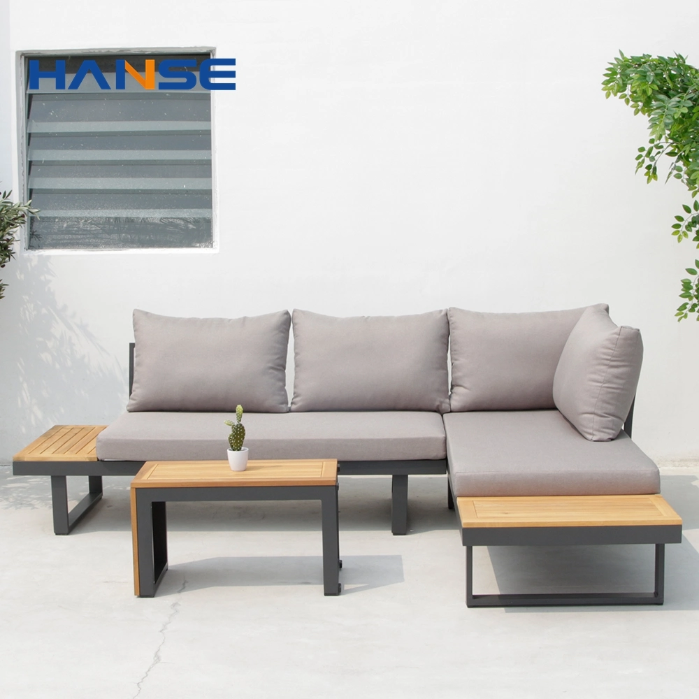 Modern Chinese Style Outdoor Villa Open-Air Garden Commercial Street Courtyard Rattan Sofa