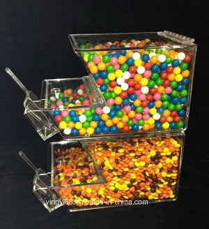 Custom 8" Wide Stackable Acrylic Candy Dispenser