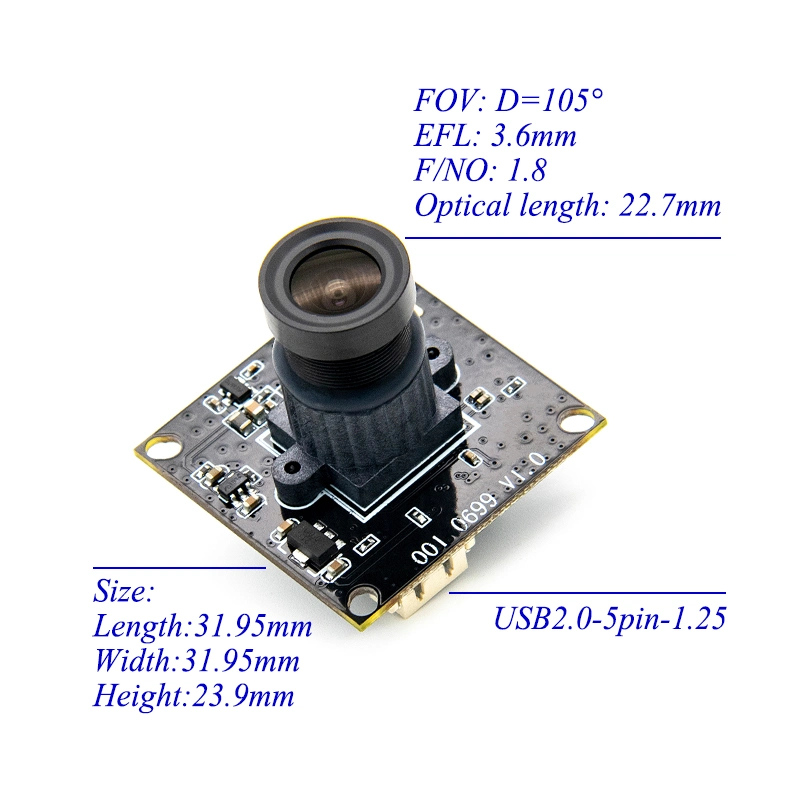 Customzied 1280*720 a 60fps CMOS de 1/4" Ominivision Módulo del sensor de cámara en el Global de alta velocidad de obturación de captura de Montion