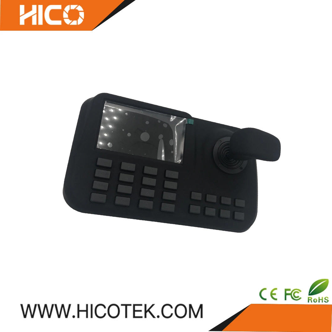 Controlador de teclado de red LED de 5" para IP AHD TVI CVI CVBS Cámara PTZ