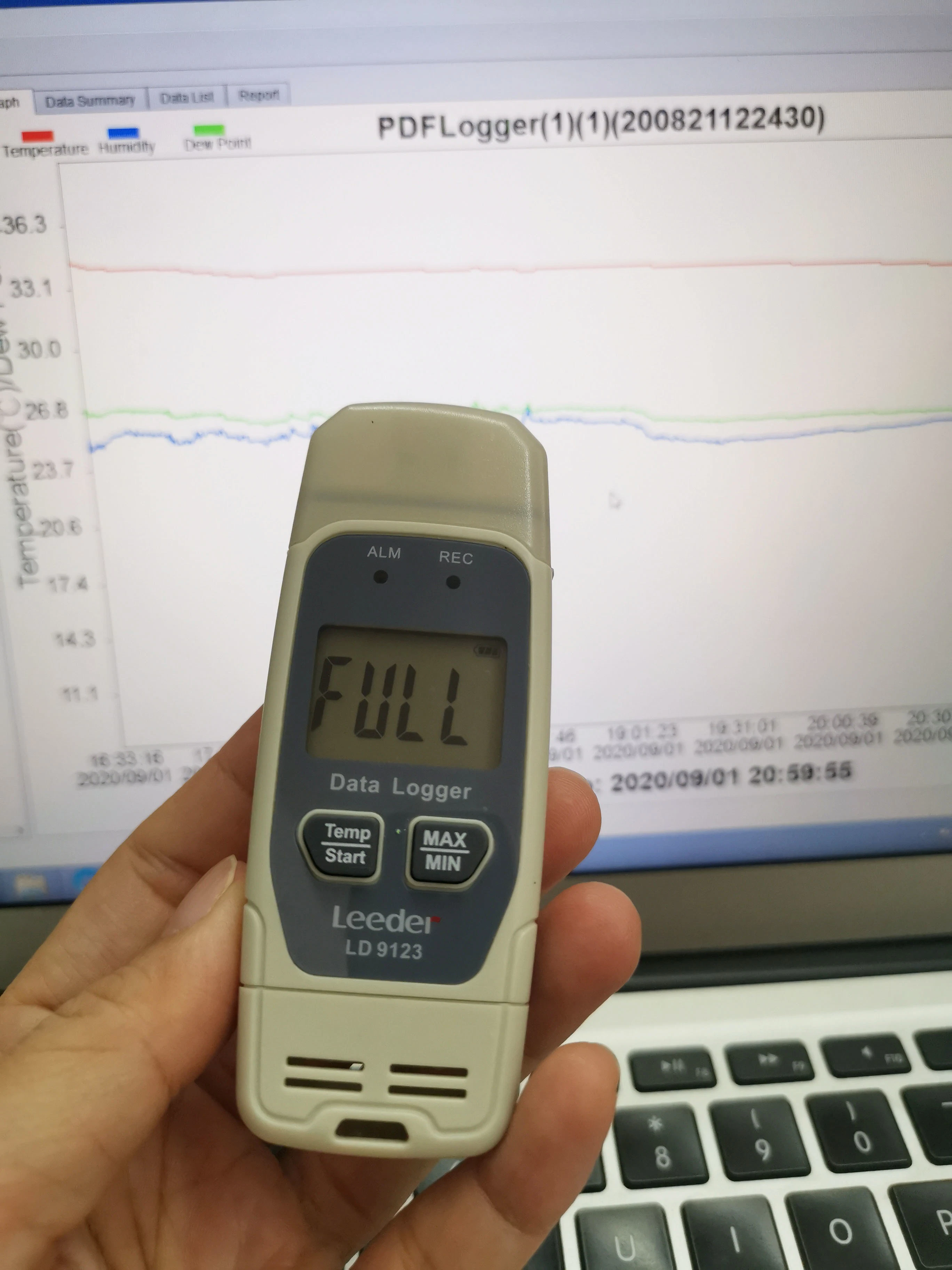 Auto Pdf Temperature Humidity Data Logger