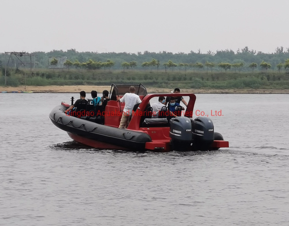 Aqualand 30feet 9m Rib Patrol Boat/Fiberglass Rigid Inflatable Boat/Military (aql500) Rescue/Patrol/Diving Boat (RIB900B)