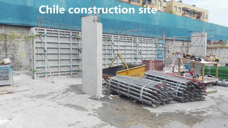 Material de construcción de encofrado de plástico utilizado para la construcción de concreto