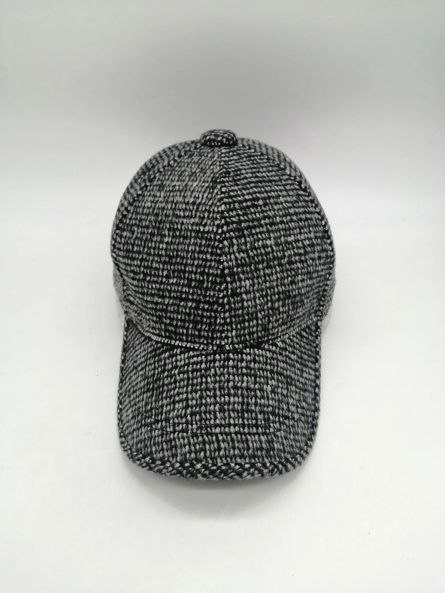 Winter Warm Baseball Cap 100% Polyester Tweed Outdoor Cold Protection Hat