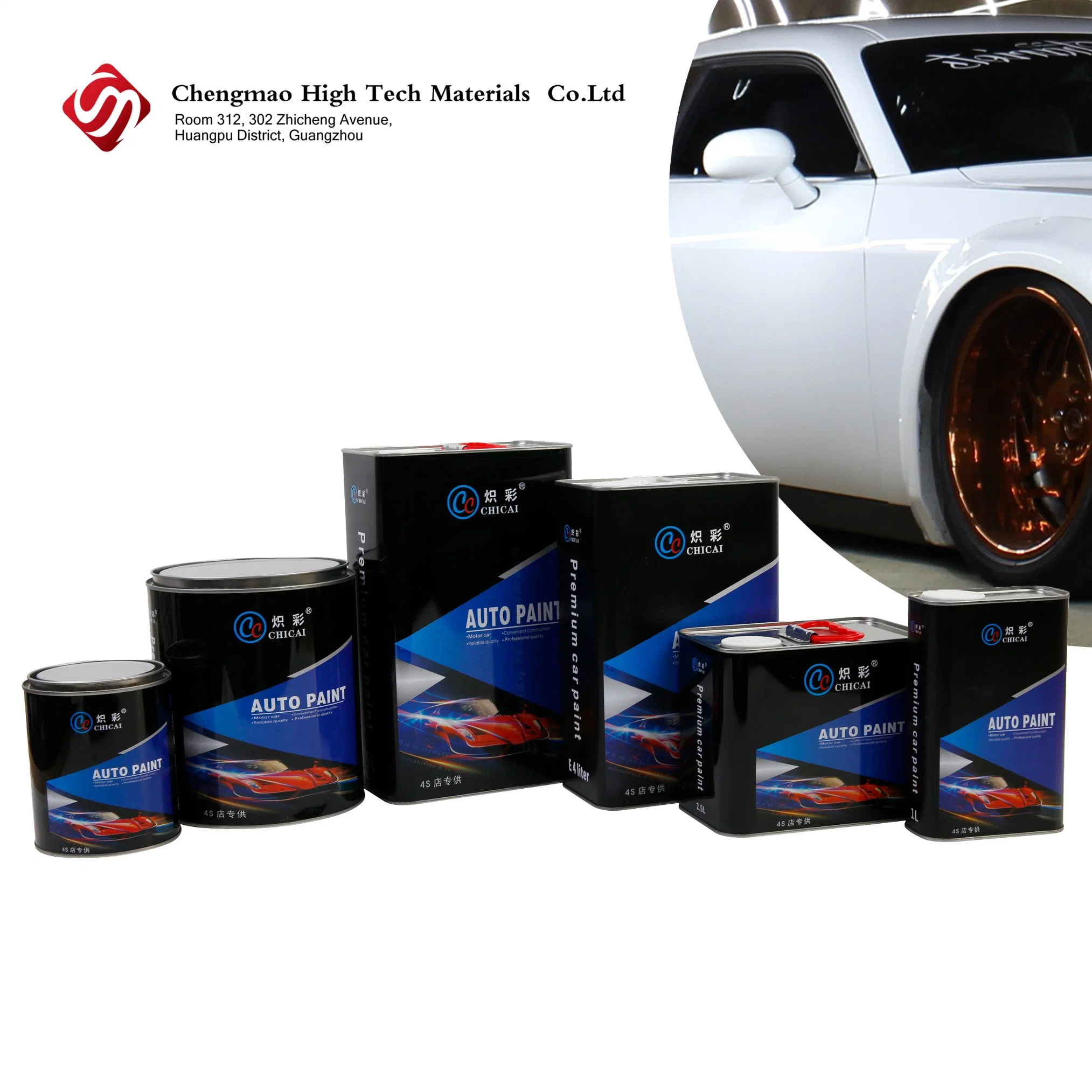 High Performance 1K 2K Car Paint Mixing System for Automotive Refinish Acrylic Car Refinish Paint with High Gloss