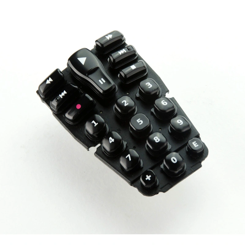 Customized High quality/High cost performance  Conductive Silicone Buttons with Silk Screen Printing