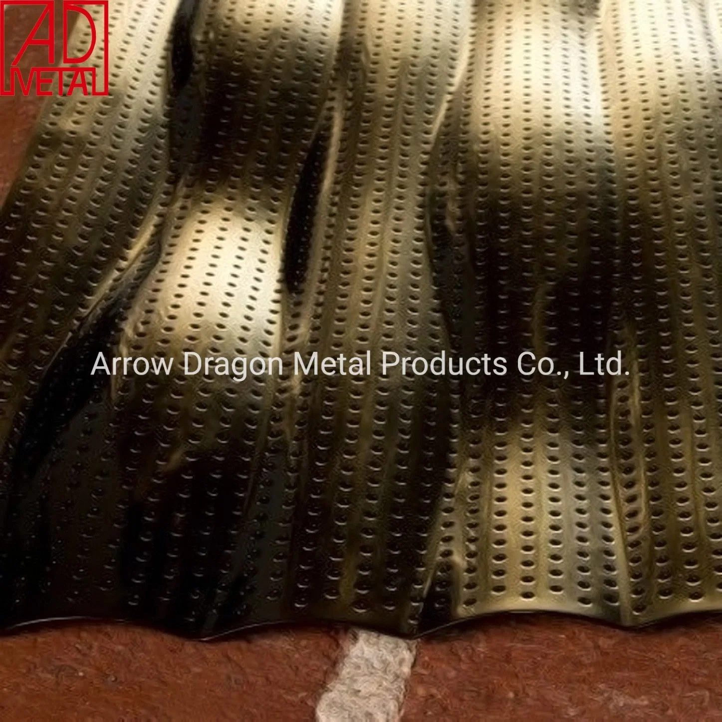 PVDF Aluminum Curved Perforated Panel for Wall Cladding