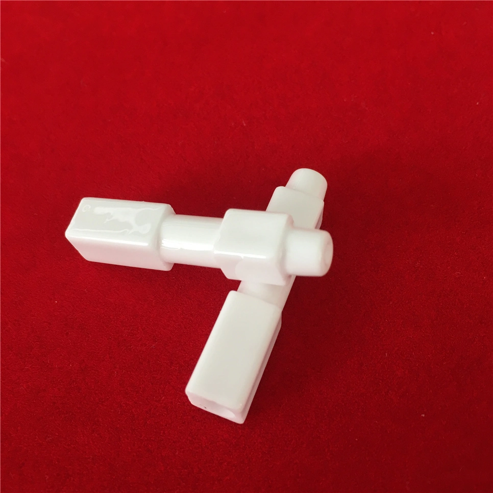 Customized Glazed Alumina Ceramic Igniter Insulation White 95 Al2O3 Electrode Ignition Gas Stove Burner Tube