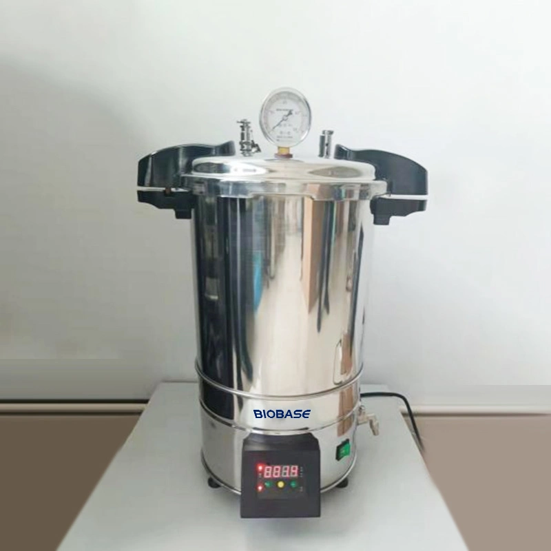 Biobase Autoclave de vapor a alta presión de 18 litros Instrumentos Dentales esterilizador portátil