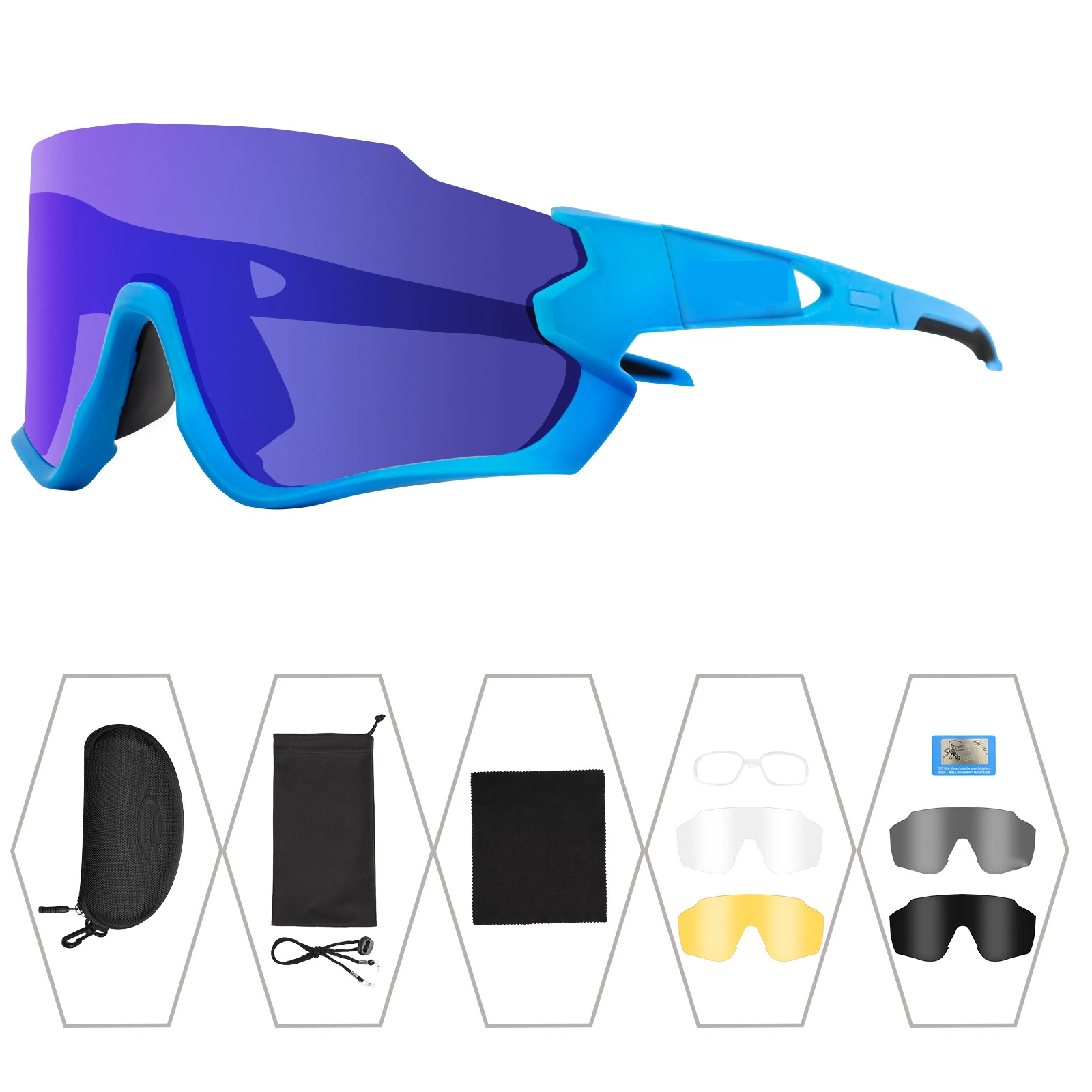 Tr90 Half Frame Mountain Bike Riding Glasses Outdoor Sports Sunglasse