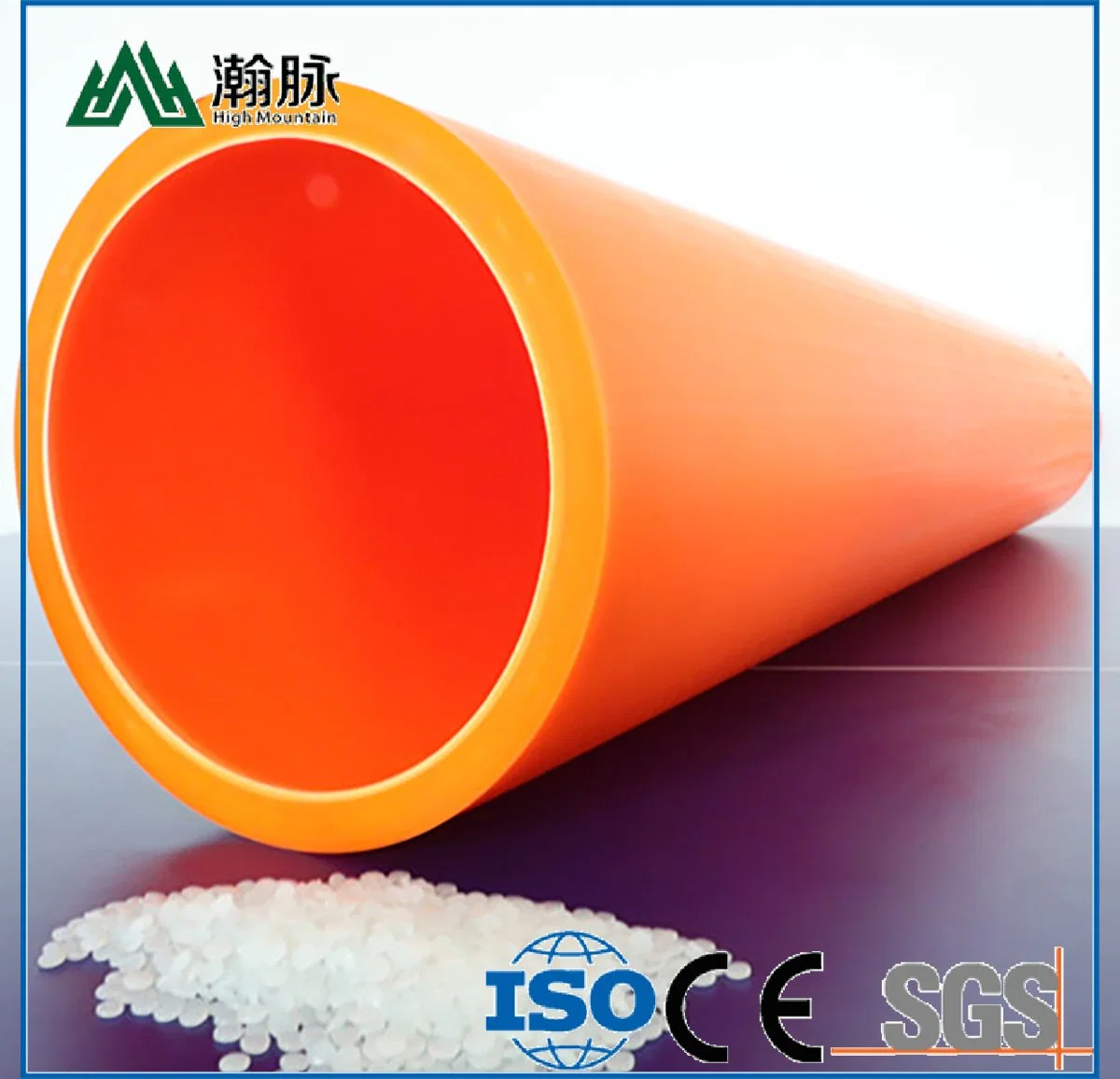 High Density Polyethylene Poly Pipe 2"Inch High Alumina Ceramic Mpp Electrical Protection Pipe