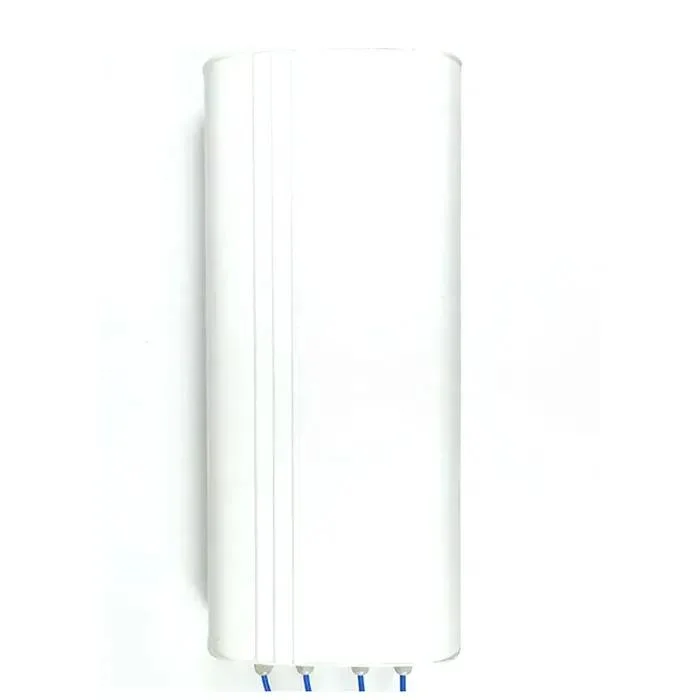 Antenne de plafond omnidirectionnelle Siso N-Female de 5 dBi pour une utilisation en intérieur dans la plage de fréquences de 700 à 3800 MHz.