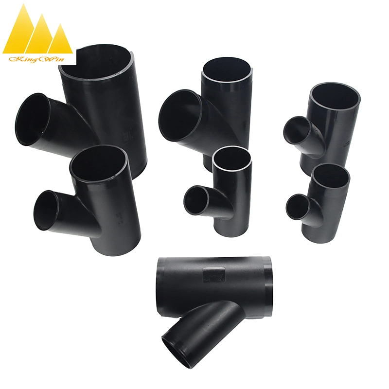 Buttfusion Connection HDPE Drainage Pipe Fittings Y-Type Tee Siphon Drain Fittings