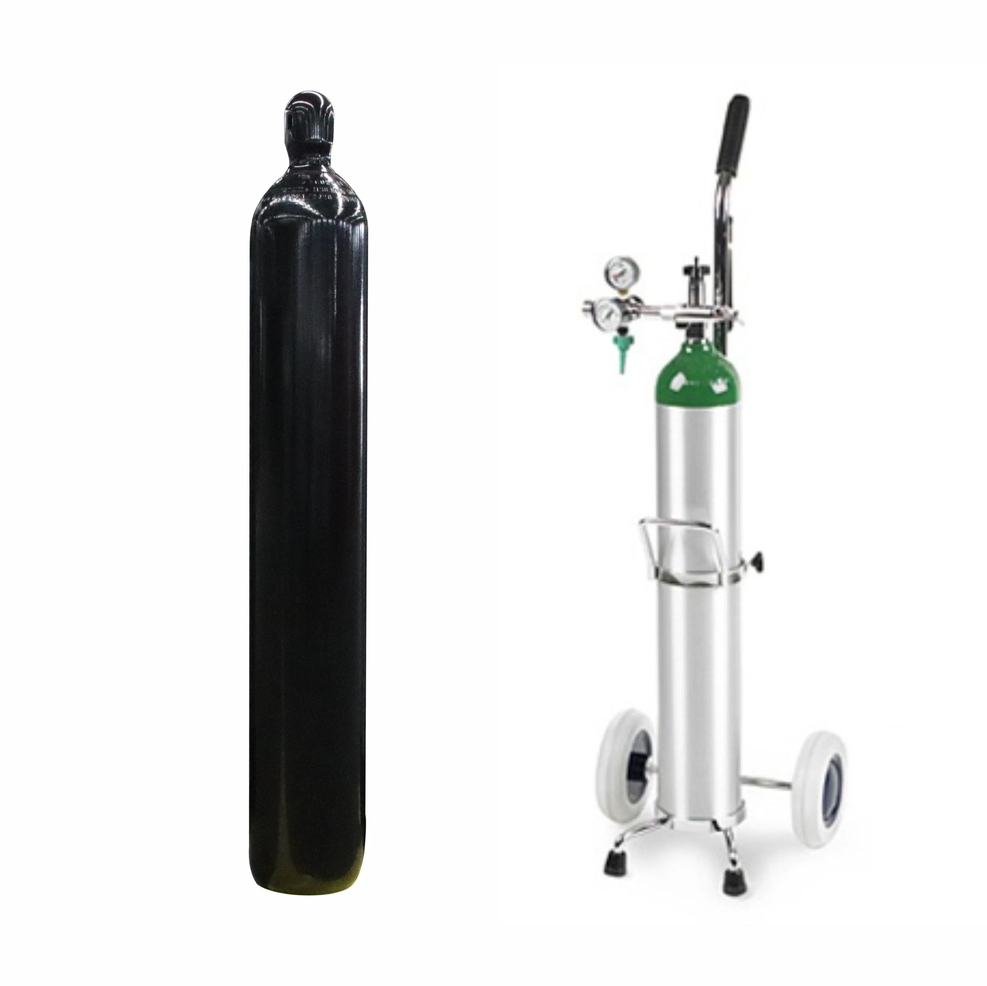 ISO Tped 50L Seamless Steel Gas Cylinder Portable Household Health Care Medical Oxygen Gas Cylinder