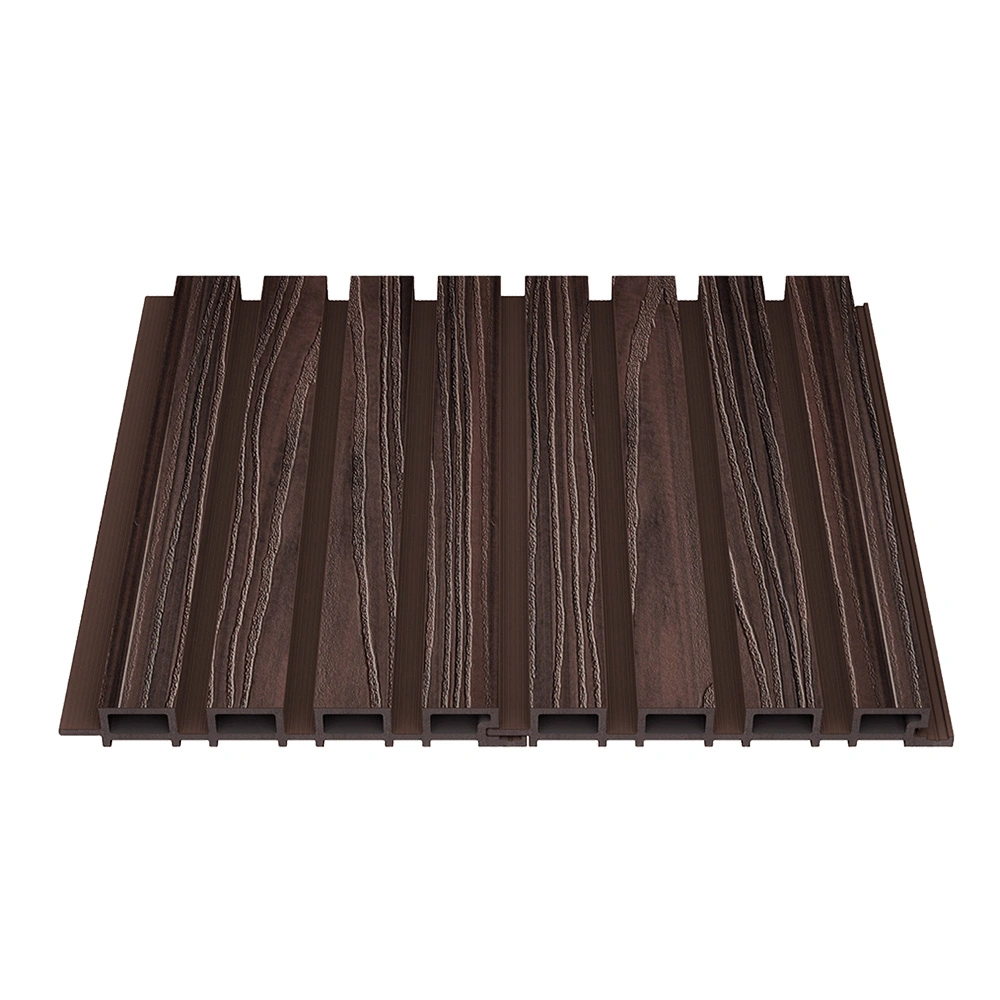 Prefabricated House Charcoal Decorative Carved Wood WPC Products