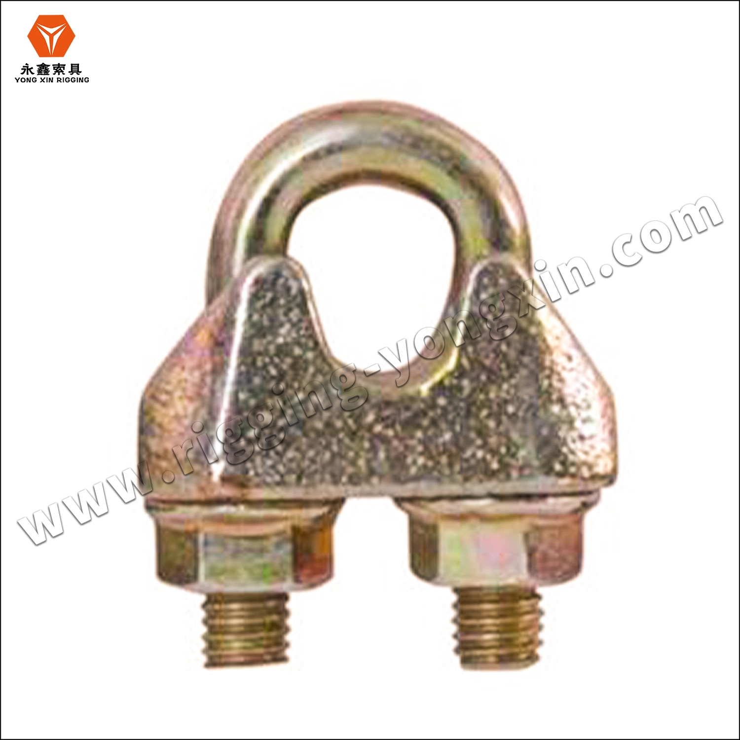 Yellow Zinc Plated Wire Rope Clip DIN1142 Wire Rope Accessories