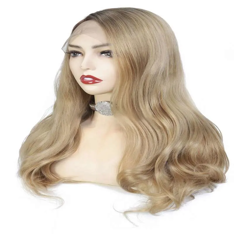 613 кружева передней Wig кривой воды полностью кружевной Wig Raw Virgin волос