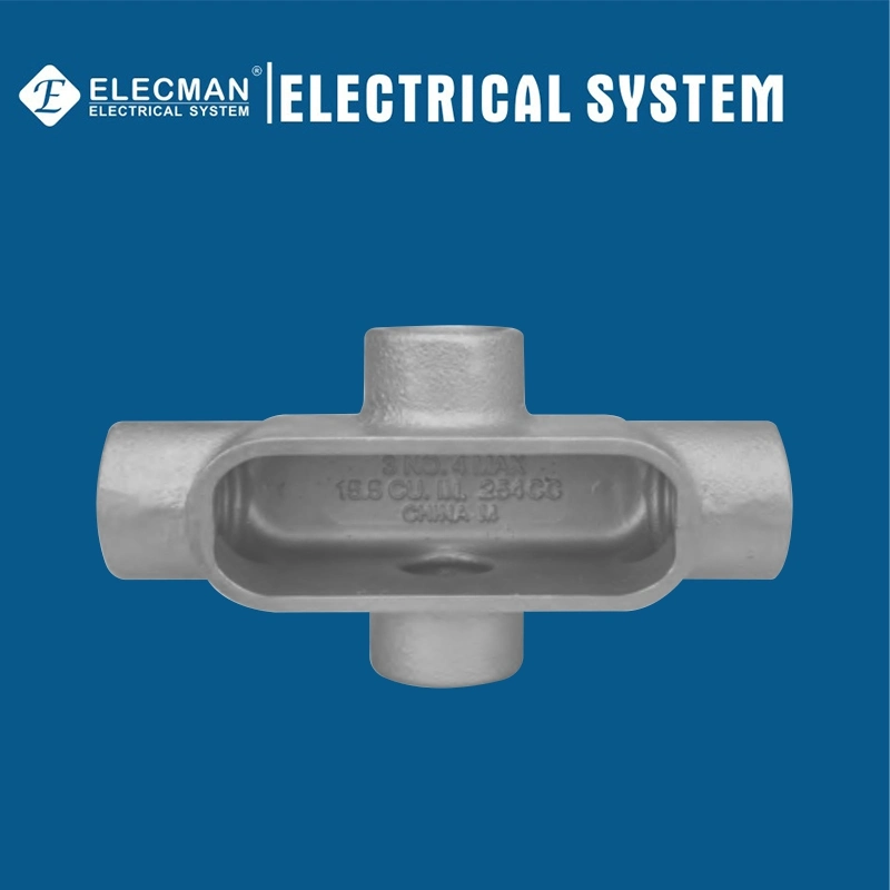 UL Listed Form 7 Gray Iron Threaded X Type Conduit Bodies with Cover and Gasket X Caja Condulet Form 7 Condulet X Type Conduit Body