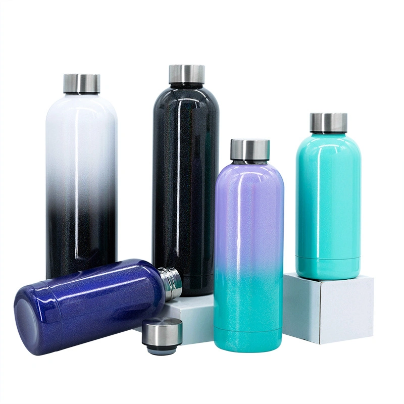 Popular Double Wall Stainless Steel Insulated Vacuum Travel Sport Thermos Flask Water Bottle Portable Cup