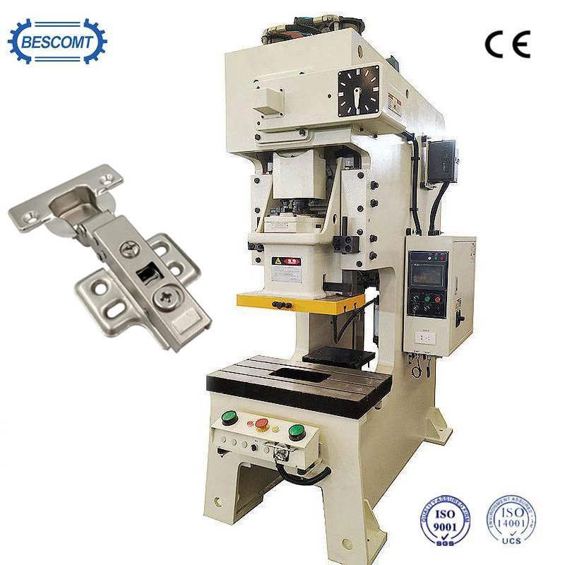 Single Press 200kg Manual Sheet Metal Aluminum Caps Pneumatic Hole Punching Die Cutting Machine Power Press Machine for Aluminum Caps Besco